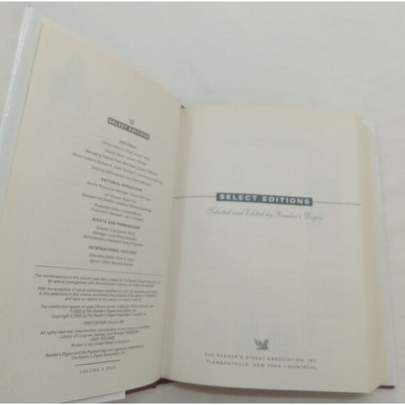 Reader's Digest Select Editions Vol 4 2005 HC 1st Ed w/ Dust Jacket - Picture 9 of 10